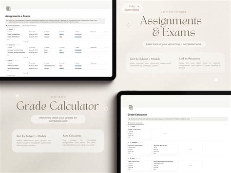 Notion Template Student Planner Academic Planner School - Etsy