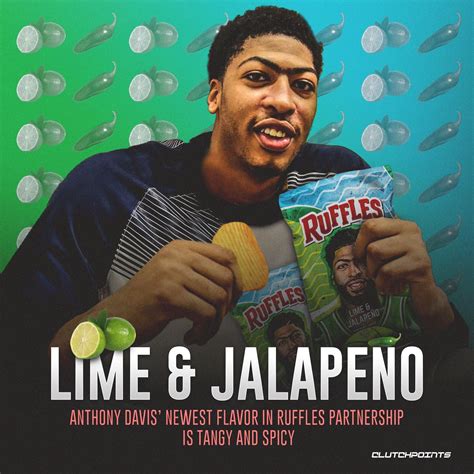 AD working on chips both on and off the court 😂 Jalapeño Lime, Anthony ...