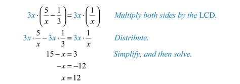 Solving Rational Equations