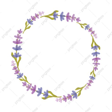 Watercolor Lavender Wreath, Lavender, Watercolor, Purple PNG ...