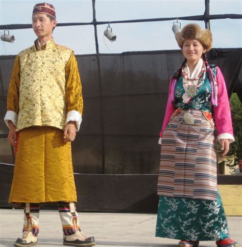 Bhutia Lepcha Tribe of Sikkim in traditional dress. | Traditional ...