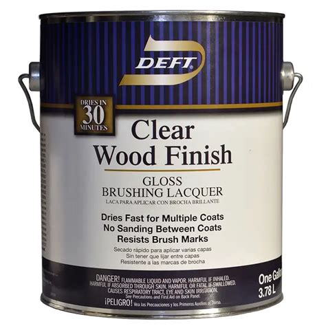 1 Gal Deft DFT010 Clear Clear Wood Finish Brushing Lacquer Gloss ...
