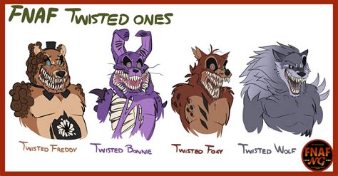 FNAFNG_Twisted Ones Characters by NamyGaga on DeviantArt