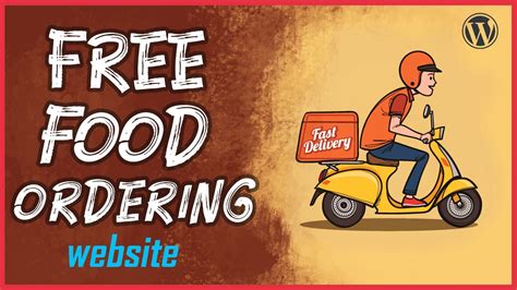 How to Make a FREE Online Food Ordering Website | Food Delivery website ...