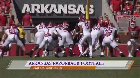 Razorback 2024 SEC Football Schedule Breakdown