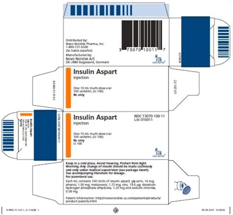 Insulin Aspart Injection - FDA prescribing information, side effects and uses