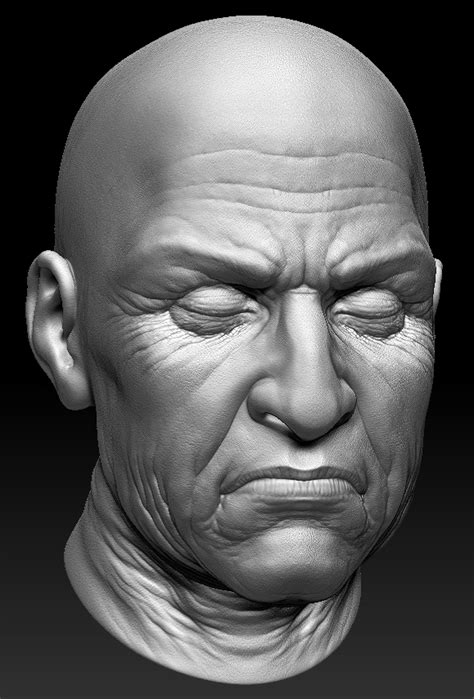 Skin Tones - Old Man Head - ZBrushCentral