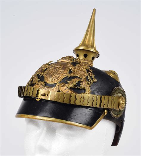 Lot Detail - IMPERIAL GERMAN BAVARIAN OFFICER PICKELHAUBE