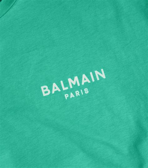 Balmain Cropped Logo T-Shirt | Harrods US