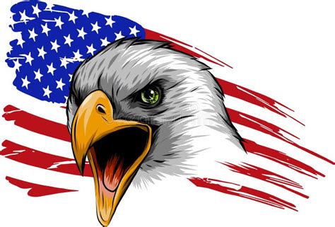 Usa flag eagle tattoo stock illustration. Illustration of symbol - 35541158