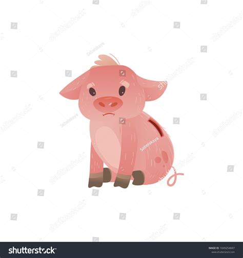 Cartoon Piggy Bank Icon Sad Pig Stock Vector (Royalty Free) 1049254847 | Shutterstock