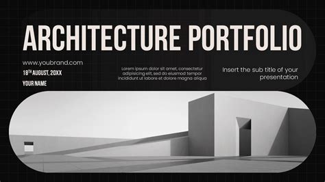 Architecture Portfolio Free Google Slides PowerPoint Template