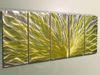 METAL Oil Painting,Abstract Metal Wall Art Sculpture Painting Yellow ...