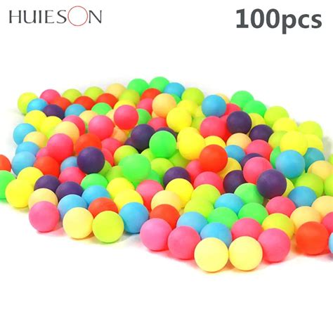 100Pcs/Pack Colored Ping Pong Balls 40mm 2.4g Entertainment Table ...