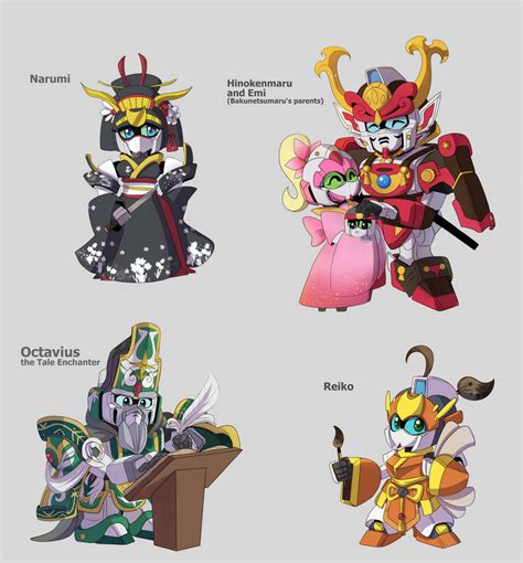 SD Gundam Force Parents and Support Characters by Xzeit on DeviantArt