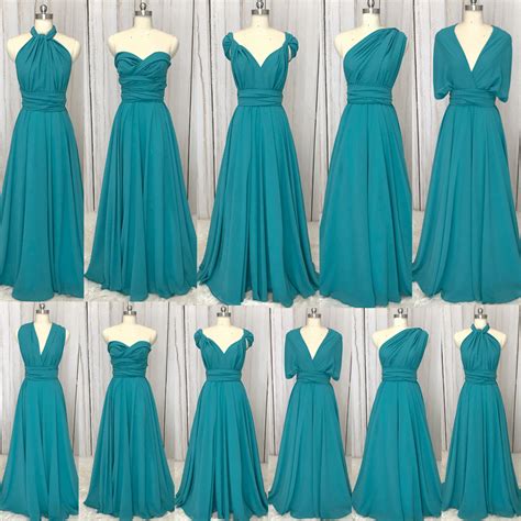 Mixed Styles A Line Chiffon Long Bridesmaid Dress | Uniqistic.com | Bridesmaid dresses long ...