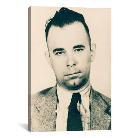 John Dillinger // Gangster Mugshot (18"W x 26"H x 0.75"D) - American ...