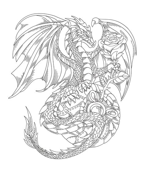 Freebie Friday 04-26-19 Colorful Dragons Coloring Page | Dragon coloring page, Adult coloring ...