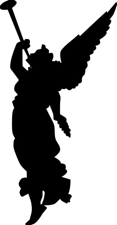 Free vector graphic: Angel, Trumpet, Herald, Silhouette - Free Image on Pixabay - 309478