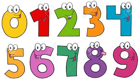 Nombres drôles Personnages Mascot Cartoon Banque d'images - 15164212 | Funny numbers, Cartoon ...