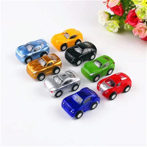 10 pcs small cars educational toys mini lovely baby toy car back to force a small toy car ...