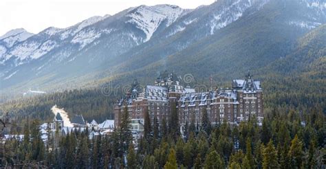 Fairmont Banff Springs Hotel, Canada Stock Image - Image of alberta ...