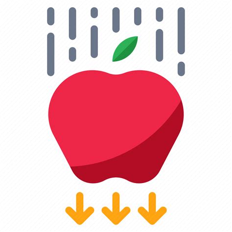 Apple, falling, force, gravity, physics icon - Download on Iconfinder