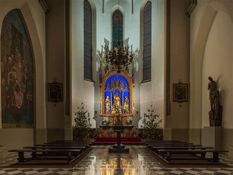 The interior of St. Joseph's Church in Krakow on Behance