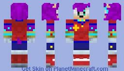 Dash the hedgehog Minecraft Skin