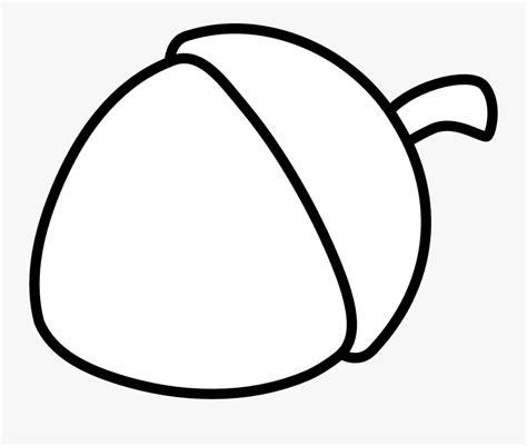 Acorn - Clip - Art - Black - And - White - Acorn Black And White Png , Free Transparent Clipart ...