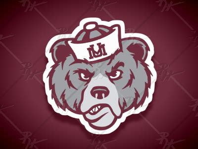 Vintage Style Montana Grizzlies Mascot (More Grizzle) by Ross Hettinger ...