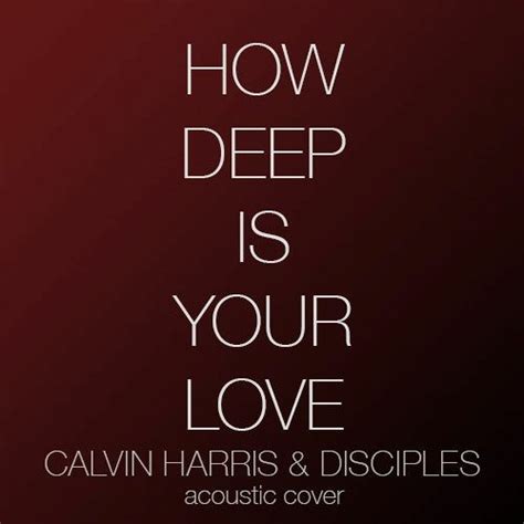 How Deep Is Your Love Cover – Ilustrasi