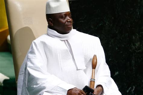 Former President of the Republic of Gambia Yahya Jammeh. © Lucas Jackson/Reuters