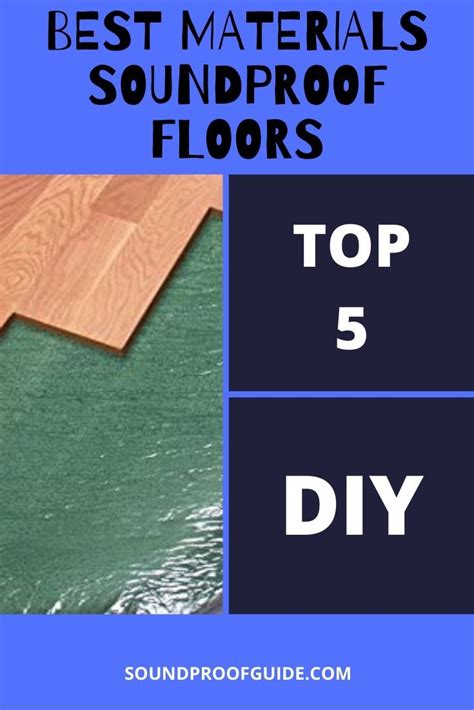 Best Soundproofing Flooring Materials! DIY Easy Cheap | Sound proof flooring, Sound proofing ...