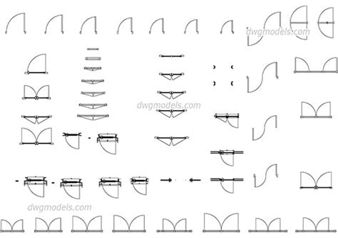 Accordion Door Drawing ~ Autocad Dwg Exterior Swinging Glazed Simbologia Gaml Arquitectonica ...