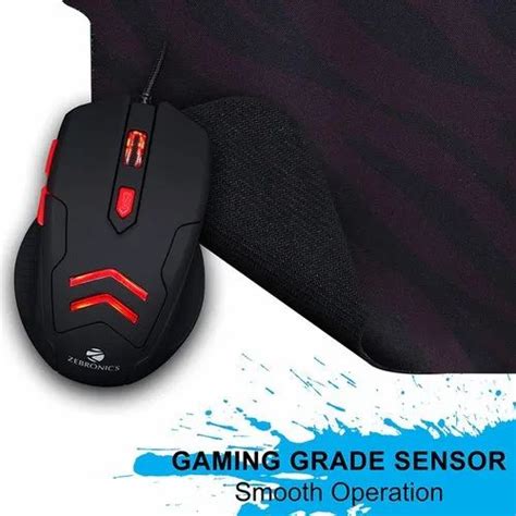 Zebronics Zeb-Feather USB Gaming Mouse with Mouse Pad at Rs 550 | Wireless Gaming Mouse in ...