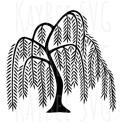 Buy Willow Tree SVG PNG JPG Clipart Digital Cut File Download for Online in India - Etsy