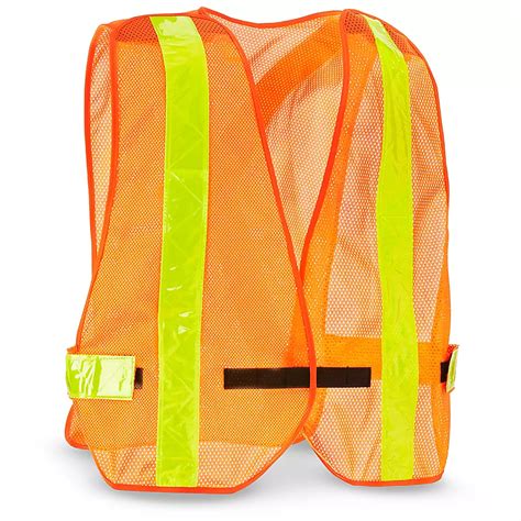 General Purpose Hi-Vis Safety Vest - Reflective, Orange, S/XL S-24436ORG-M - Uline