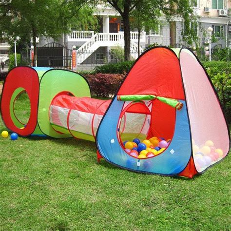 Tech Traders Children's, Kids Pop Up Play Tent and Tunnel Set-Foldable ...