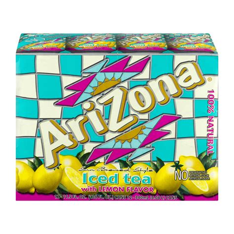 Arizona Iced Tea with Lemon Flavor, 11.5 Fl. Oz., 12 Count - Walmart.com