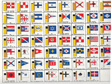 Mercantile Marine Shipping Line House Flags | Ship flags, Flag, Steamship