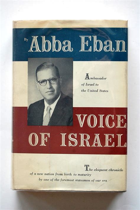 Voice of Israel by Eban, Abba: Near Fine Hardcover (1957) 1st Edition ...