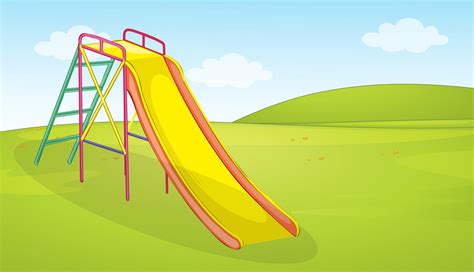 A playground slide background 361322 Vector Art at Vecteezy