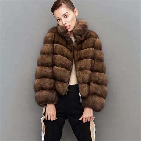 Genuine mink fur coat women real fur coats high end luxury mink fur jacket top quality mink ...