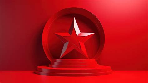 Red Star Award In On Background And An Empty Backgrounds | JPG Free ...