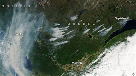 Smoke from wildfires in Canada endangers the health of millions