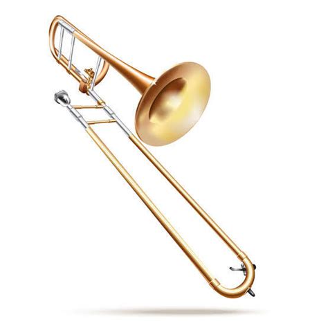 A brass wind instrument in a wind orchestra -- trombone