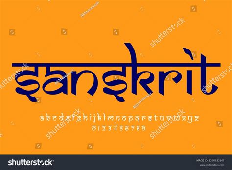 1,020 Sanskrit Fonts Images, Stock Photos, 3D objects, & Vectors ...