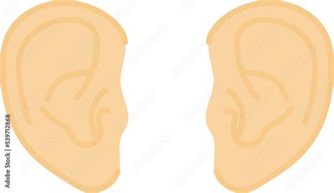 Ear vector illustration .Body part image or clip art. Stock Vector | Adobe Stock