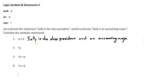 Logic Symbols & Statements Part II - YouTube
